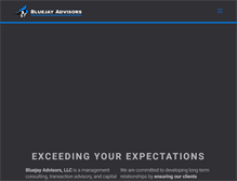 Tablet Screenshot of bluejay-advisors.com